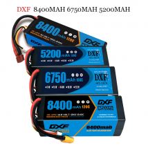 1/2PCS DXF Lipo 3S 4S 2S Batterie 7,4 V 11,1 V 14,8 V 8400mAh 6500mAh 6750mAh 7000mAh 5200mAh