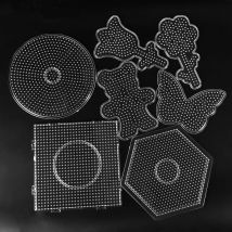 5mm Hama koraliki Pegboard szablon zabawka DIY narzędzie perler PUPUKOU koraliki edukacyjne Tangram