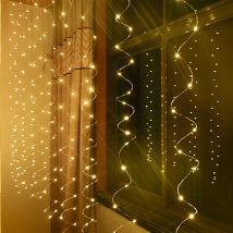 3MX2M LED Waterproof Remote-control 8 Modes Fairy Lights USB Powered LED Curtain Romantic Christmas Wedding Home Illumination
