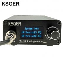KSGER STM32 V3.1S T12 stacja lutownicza OLED DIY stop aluminium FX9501 uchwyt uchwyt na narzędzia elektryczne Auto-sleep T12 żelazne końcówki