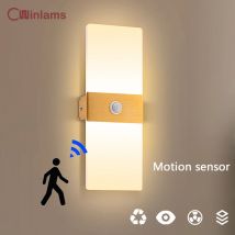 LED Wand Licht PIR Motion Sensor Nacht Wand Lampe Schlafzimmer Nacht Licht Wohnzimmer Balkon Gang Korridor Dekoration Beleuchtung