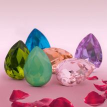 Astrobox Neue Tropfen Kristall Strass Dekoration Pointback Glänzende Strass Glas Steine DIY Hochzeit Kleid Perlen Für Schmuck Machen