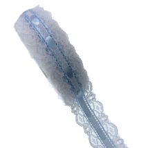 1 Rolle 20 Yards 1" weißes Spitzenband Satinbänder für Bastelarbeiten, Party, Hochzeit, Scrapbooking, Verpackung, 2,5 cm