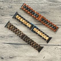 Handmade Retro Holz Band Für Apple Uhr Strap 38 40mm 42mm 44mm 41mm 45mm 49mm iWatch Band Serie 3 4 5 6 7 8 SE Ultra Armband