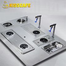Edelstahl Glas Rinser Drip Tray Bar Glas Dampfenden Krug Riner Kaffee Zubehör Milch Krug Rinser Kommerziellen Verwenden