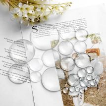 Wholesale Clear Transparent Glass Round Cabochons for Jewelry Making DIY Findings 8mm 10mm 12mm 14mm 16mm 18mm 20mm 25mm 30mm