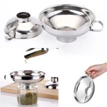 Konserven Edelstahl Breiten Mund Trichter S/L Größe Trichter Übertragung Öl Flüssigkeit Filter Home Restaurant Gadget Küche Werkzeuge