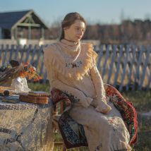 Neue Herbst Winter Kleid Frauen Süße Elegante Schlanke Handgemachte Stickerei Lange Wolle Kleid Casual Warme Weiche Bequeme Strick Kleid