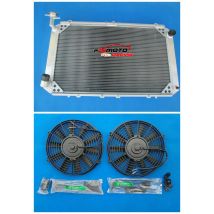 Nuevo Radiador de aluminio + ventilador Pour Nissan Patrol Y60 GQ 2.8 4.2 TD42 Turbo Diesel 3.0 manual MT