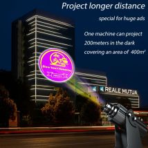 Projektor laserowy o dużej mocy 200W 300W do reklamy z logo ADS, laserowe pokazy tekstowe, projekcja gobo na zamówienie na imprezy