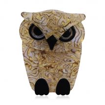 Fashion Delicate Owl Brooches Korean Trendy Arcylic Handmade Custom Brooch Badge Safety Pins Women Man Gifts Accessories