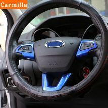 Carmilla 3 Teile/satz Innen ABS Chrom Lenkrad Panel Schutz Abdeckung Trim für Ford Ecosport 2018 2019 2020 Zubehör