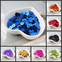 10 gr/paket 2mm-6mm Flache Runde Laser Farbe Pailletten PVC Lose Pailletten Paillette für Nähen Hochzeit Handwerk, patches Material