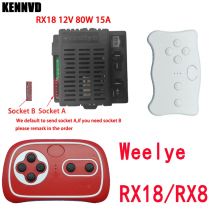 6V 12V RX18 RX23 Wellye Bambini Elettrico Giro su Giocattoli Auto 2.4G Bluetooth Scatola di Controllo Remoto Controller Trasmettitore della Scheda Madre