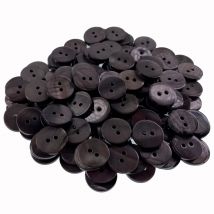 30/50pcs 1/2 "schwarze Perlmutt knöpfe natürlicher Muschel knopf zum Nähen von schwarz schillerndem Accessoire