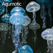 Aqumotic Silikon große LED Quallen Lampe für dekorative Simulation Quallen Marine Thema Dekor Ornament Meeres tier