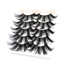5 pairs of 25mm false eyelashes natural soft eyelashes 6D false eyelashes dance mink eyelash makeup tool