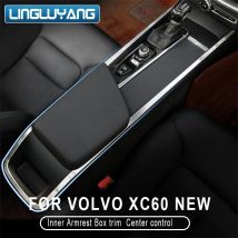 Auto zubehör edelstahl Innen Armlehne Box trim für volvo XC60 s60 v60 V60CCCenter Control handlauf