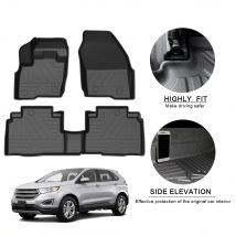 Wasserdichte Matten für Ford Edge 2015 2016 2017 2018 2019 Gummi-Autofußmatten rutschfest. ﻿ TPE Auto-Zubehör