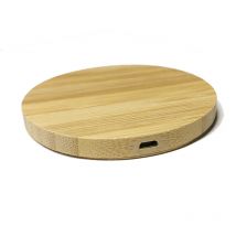 Bamboo Wireless Charger 15W 10W 5W Fast Wireless Charging Pad for iPhone 13 12 mini 11 Pro Max Samsung Galaxy AirPods Pro 2