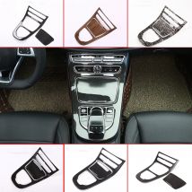 Auto Styling Konsole Getriebe Panel Rahmen Konsole Getriebe Shift Panel Abdeckung Trim Für Mercedes Benz E-Klasse W213 2016-18 ABS Carbon Faser
