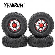 YEAHRUN Metalllegierung 2,2 Zoll Beadlock Felgen 120 mm OD Gummireifen für Axial Wraith TRX-4 1/10 RC Crawler Modellautoteile
