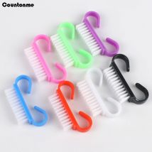 10Pcs Kunststoff Nagel Reinigung Pinsel Weiche Entferner Staub Reiniger Acryl Kleine Winkel Bunte Pinsel Für Nagel Maniküre Werkzeuge