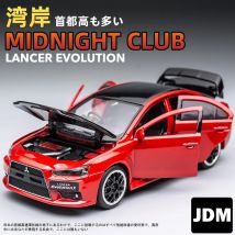 1:32 Mitsubishi Lancer Evo X10 Legierung Automodell Druckguss Metall Spielzeugautomodell Simulation Sound und Licht Sammlung Kinder Geschenk