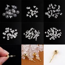 200pcs-2000/lot Rubber Earring Back Silicone Ear Plug Blocked Caps Earrings Back Stoppers For DIY Jewelry Findings Making
