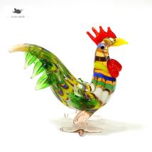 Bunte Murano Glas Hahn Handwerk Figuren Miniatur Nette Handgemachte Cock Huhn Tiere Ornamente Wohnkultur Neue Jahr Geschenke