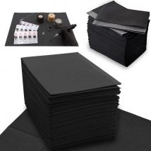 250/125/50/20pcs Black Tattoo Cleaning Wipes Pad Disposable Dental Piercing Bibs Waterproof Sheets Paper Tattoo Accessories