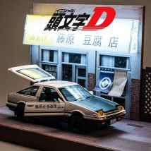 1:28 INITIAL D AE86 Alloy Toy Alloy Car Diecasts & Toy Vehicles Car Model Miniature Scale Model Car Toys For Children