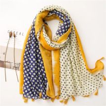 2020 neue Mode Druck Sommer Frauen baumwolle Schal Polka Dot Strand Hijab Schals und Wraps Weiblich Foulard Echarpe Designer Bandana