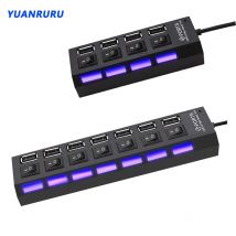 USB 2.0 Hub USB Hub 2.0 rozdzielacz Multi USB Hub użyj zasilacza 4/7 Port wielokrotny ekspander 2.0