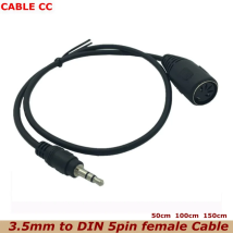 1,5 m Heißer Verkauf Audio Verlängerung Kabel Din 5-Pin MIDI Buchse Stecker auf 3,5mm Stereo Stereo Jack audio Verlängerung Kabel Beste Qualität