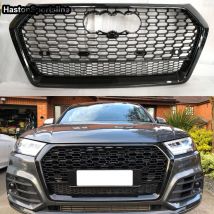 Für audi q5 sq5 2010-2015 schwarzer Front-Renn grill Sport Waben haube Mesh Guard Autozubehör für
