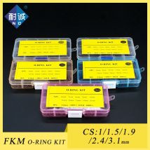FKM O-ring kit classification thickness1/1.5/1.9/2.4/3.1mm fluorine rubber gasket seal ring group corrosion resistance