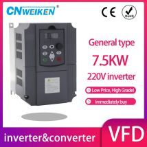 Convertitore di frequenza CA 1.5kw/2.2kw/4kw/5.5kw/7.5kw/11kw 220v/380v Convertitore di frequenza trifase per regolatore di velocità del motore VFD