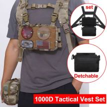 1000D Nylon Molle Gurtband Brust Tasche Sport Pakete Männer Militärische Wasserdichte RestopTactical Rucksack Jagd Sling Tasche XA623D