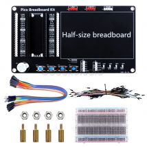 Breadboard Kit für Raspberry Pi Pico /Pico W Kupfer Säule M 2,5 Mutter Gebaut-In Led-leuchten Tasten summer Half-size Brot Bord