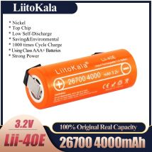 2020 LiitoKala 3,2 V 26700 4000mAh LiFePO4 Batterie 35A Kontinuierliche Entladung Maximale High power batterie + Nickel blätter