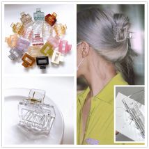 Haarnadel 2020, transparente Haarklammer, Krabben für Haare, Hollowout, rechteckige Haarklammern, Pferdeschwanzhalter, Damen-Haar-Accessoires