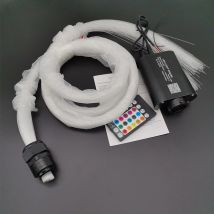Sternenhimmel-Decke, Auto, 12 V, RGBW, 300 Stück, 2 m, LED-Glasfaser-Licht, Stern-Decken-Set, 12 W, APP, Musiksteuerung