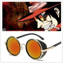 Anime HELLSING Alucard Cosplay Gläser Vampire Hunter Orange Sonnenbrille Männer Frauen Punk Gläser HELLSING Cosplay Prop
