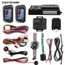 EASYGUARD 2 Weg Auto Alarm System LCD Display auto-push-Start-motor stop taste mit induktion modul
