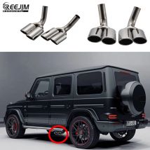Edelstahl endrohr endrohr für 07-15 Mercedes-Benz G500 G55 W463 aktualisiert in G63 G65 AMG