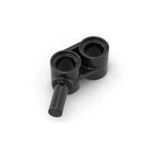 Small Building Block 10PCS High-tech Pin Connector 1x2 with 2 holes and stick Compatible with Lego MOC Part 85940 Random Color