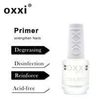 OXXI Neueste 15 ml Primer für Nägel Semi-permanent UV Lack Gel Nagellack Maniküre Säurefrei Ultrabond Gummi Basis Top Gel lak