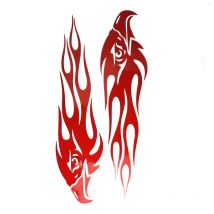 20CM Flying Eagle Flame Stickers Car Motorcycle Styling Reflective Vinyl Decal Sticker Rearview Mirror Auto Exterior Accessories