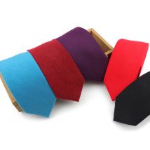 Solide Bunte Herren Wolle Baumwolle Krawatte Glänzend Frauen & Männer Soft Mode Lässig Anzüge Dünne Krawatten 6cm Männer Business hochzeit Geschenk